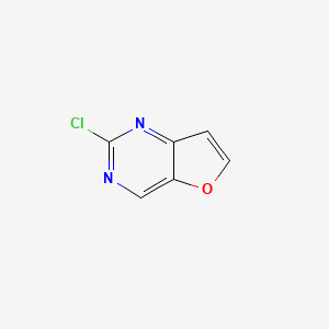 molecular formula C6H3ClN2O B8052604 2-Chlorofuro[3,2-d]pyrimidine 