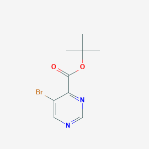 molecular formula C9H11BrN2O2 B8052702 tert-Butyl 5-bromopyrimidine-4-carboxylate 
