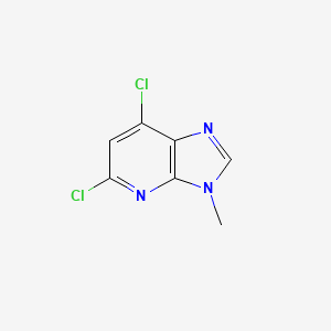 molecular formula C7H5Cl2N3 B8052727 5,7-Dichloro-3-methyl-3H-imidazo[4,5-b]pyridine 