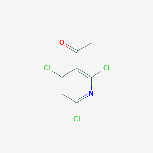 molecular formula C7H4Cl3NO B8052734 1-(2,4,6-Trichloropyridin-3-yl)ethanone 