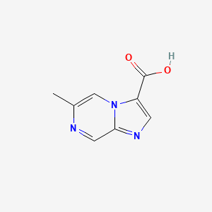 molecular formula C8H7N3O2 B8052785 6-Methylimidazo[1,2-a]pyrazine-3-carboxylic acid 