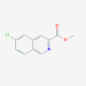 molecular formula C11H8ClNO2 B8052797 Methyl 6-chloroisoquinoline-3-carboxylate 