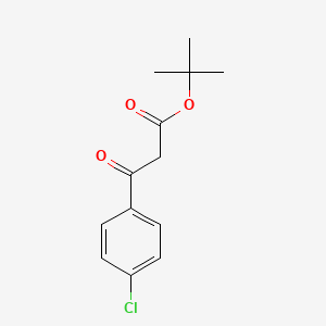 molecular formula C13H15ClO3 B8052824 Tert-butyl 3-(4-chlorophenyl)-3-oxopropanoate 