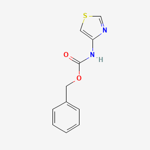 molecular formula C11H10N2O2S B8052844 Benzyl thiazol-4-ylcarbamate 