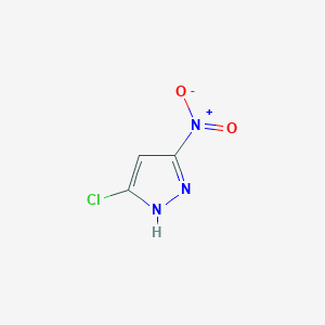 molecular formula C3H2ClN3O2 B8052866 5-chloro-3-nitro-1H-pyrazole 