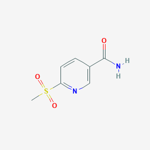molecular formula C7H8N2O3S B8052905 6-(Methylsulfonyl)nicotinamide 