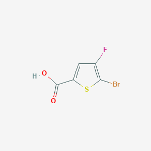 molecular formula C5H2BrFO2S B8052921 5-Bromo-4-fluorothiophene-2-carboxylic acid 