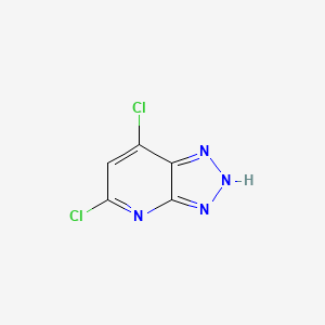 molecular formula C5H2Cl2N4 B8052964 5,7-Dichloro-1H-[1,2,3]triazolo[4,5-b]pyridine 