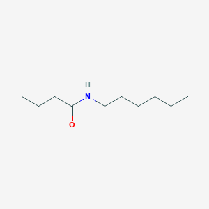 molecular formula C10H21NO B080530 丁酰胺，N-己基- CAS No. 10264-17-2