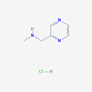 molecular formula C6H10ClN3 B8053002 N-Methyl-1-(pyrazin-2-yl)methanamine hydrochloride 