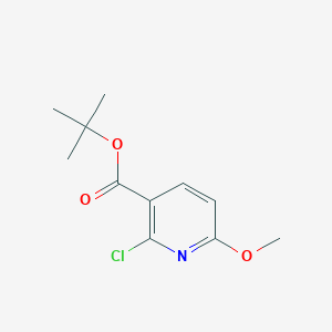 molecular formula C11H14ClNO3 B8053006 tert-Butyl 2-chloro-6-methoxynicotinate 
