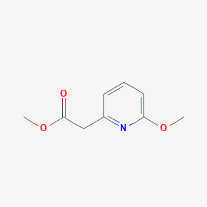 molecular formula C9H11NO3 B8053078 Methyl 2-(6-methoxypyridin-2-yl)acetate 