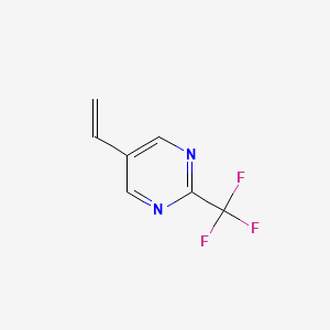 molecular formula C7H5F3N2 B8053089 2-(Trifluoromethyl)-5-vinylpyrimidine 