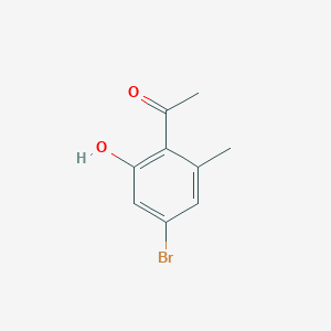 molecular formula C9H9BrO2 B8053104 1-(4-Bromo-2-hydroxy-6-methylphenyl)ethanone 