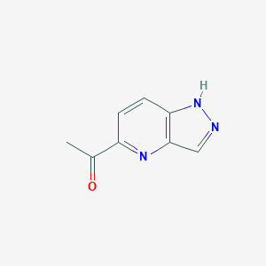 molecular formula C8H7N3O B8053110 1-(1H-Pyrazolo[4,3-b]pyridin-5-yl)ethanone 