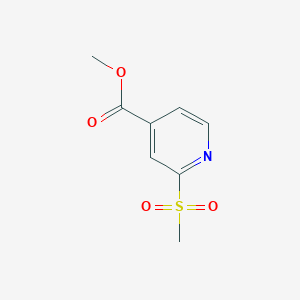 molecular formula C8H9NO4S B8053135 Methyl 2-(methylsulfonyl)isonicotinate 