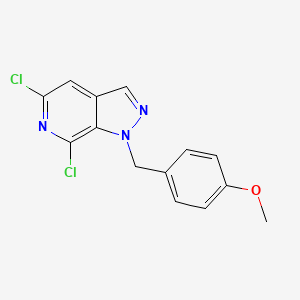 5,7-Dichloro-1-(4-methoxybenzyl)-1H-pyrazolo[3,4-c]pyridine