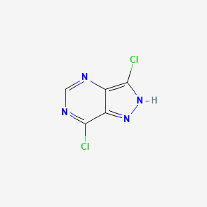 molecular formula C5H2Cl2N4 B8053160 3,7-Dichloro-1H-pyrazolo[4,3-d]pyrimidine 