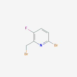 molecular formula C6H4Br2FN B8053173 6-Bromo-2-(bromomethyl)-3-fluoropyridine 