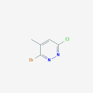molecular formula C5H4BrClN2 B8053199 3-Bromo-6-chloro-4-methylpyridazine 