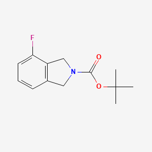 molecular formula C13H16FNO2 B8053209 Tert-butyl 4-fluoroisoindoline-2-carboxylate 