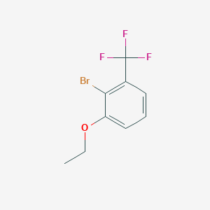 molecular formula C9H8BrF3O B8053210 2-Bromo-1-ethoxy-3-(trifluoromethyl)benzene 