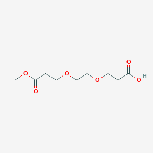 molecular formula C9H16O6 B8053222 3-(2-(3-Methoxy-3-oxopropoxy)ethoxy)propanoic acid 