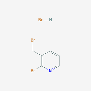 molecular formula C6H6Br3N B8053231 2-Bromo-3-(bromomethyl)pyridine hydrobromide 