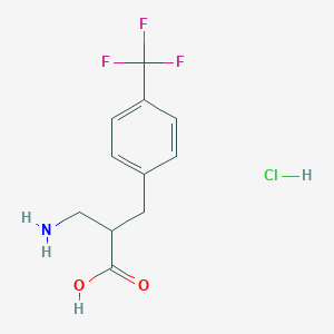 3-Amino-2-(4-(trifluoromethyl)benzyl)propanoic acid hydrochloride