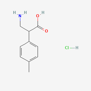 molecular formula C10H14ClNO2 B8053272 3-Amino-2-(p-tolyl)propanoic acid hydrochloride 