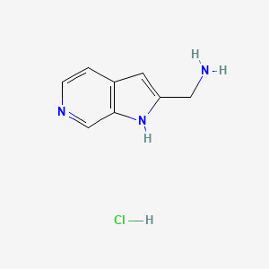 molecular formula C8H10ClN3 B8053308 (1H-Pyrrolo[2,3-c]pyridin-2-yl)methanamine hydrochloride 