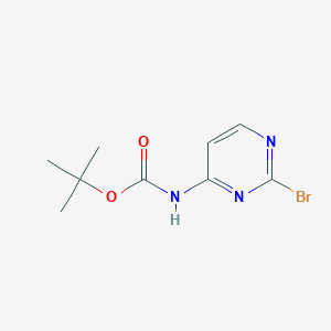 molecular formula C9H12BrN3O2 B8053331 tert-Butyl (2-bromopyrimidin-4-yl)carbamate 
