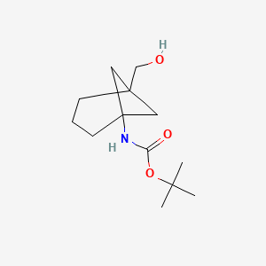 molecular formula C13H23NO3 B8053340 tert-Butyl N-[5-(hydroxymethyl)norpinan-1-yl]carbamate 