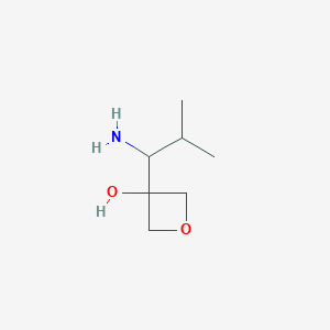 3-(1-Amino-2-methylpropyl)oxetan-3-ol