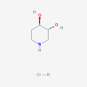 molecular formula C5H12ClNO2 B8053567 trans-3,4-Piperidinediol hydrochloride 