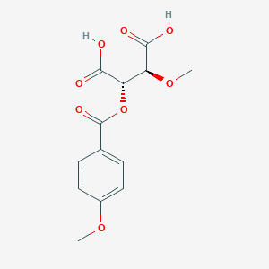 molecular formula C13H14O8 B8053625 (2S,3S)-2-methoxy-3-(4-methoxybenzoyl)oxybutanedioic acid 