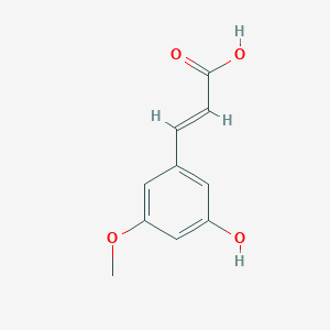 molecular formula C10H10O4 B8053640 5-Hydroxy-3-methoxycinnamic acid CAS No. 22244-00-4