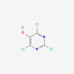 molecular formula C4HCl3N2O B8053679 2,4,6-Trichloropyrimidin-5-ol 
