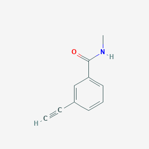 molecular formula C10H9NO B8053681 3-Ethynyl-N-methylbenzamide 