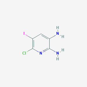 molecular formula C5H5ClIN3 B8053701 6-Chloro-5-iodopyridine-2,3-diamine 
