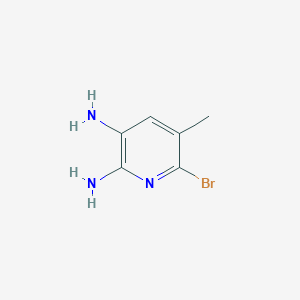 molecular formula C6H8BrN3 B8053709 6-Bromo-5-methylpyridine-2,3-diamine 