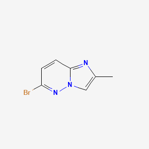molecular formula C7H6BrN3 B8053715 6-Bromo-2-methylimidazo[1,2-b]pyridazine 