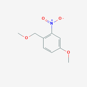 molecular formula C9H11NO4 B8053743 4-Methoxy-1-(methoxymethyl)-2-nitrobenzene 