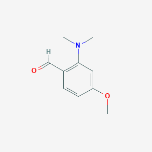 molecular formula C10H13NO2 B8053747 2-(Dimethylamino)-4-methoxybenzaldehyde 