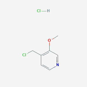 molecular formula C7H9Cl2NO B8053754 4-(Chloromethyl)-3-methoxypyridine hydrochloride 