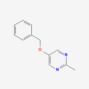 molecular formula C12H12N2O B8053770 5-(Benzyloxy)-2-methylpyrimidine 