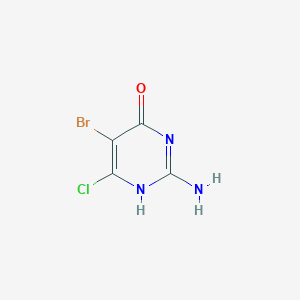 molecular formula C4H3BrClN3O B8053772 CID 241125 
