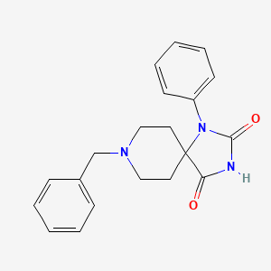 molecular formula C20H21N3O2 B8053780 8-Benzyl-1-phenyl-1,3,8-triazaspiro[4.5]decane-2,4-dione 