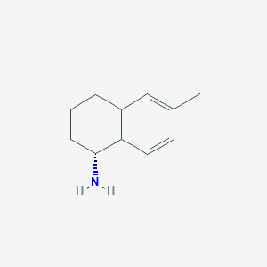 molecular formula C11H15N B8053791 (R)-6-Methyl-1,2,3,4-tetrahydronaphthalen-1-amine 