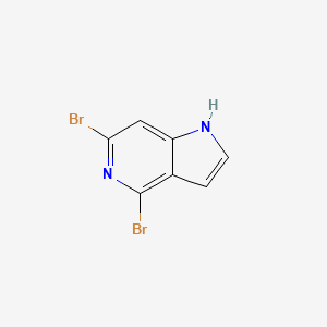 molecular formula C7H4Br2N2 B8053799 4,6-Dibromo-1H-pyrrolo[3,2-c]pyridine 